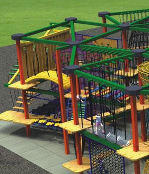 공원/학교/쇼핑 센터를 위한 안전한 옥외 모험 운동장