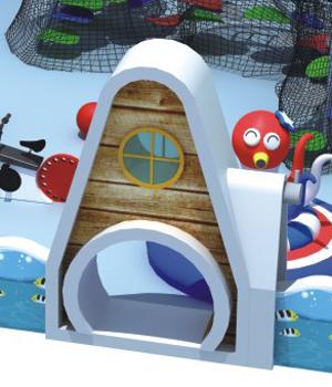 아이, 아이들의 운동장 장비 해적선 시리즈를 위한 실내 운동장