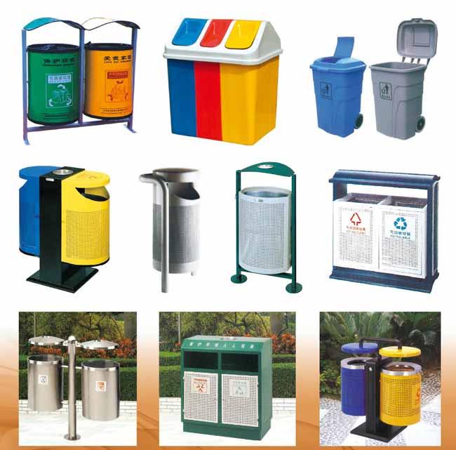 외부 쓰레기통 금속 또는 공원 RHA-15101를 위한 플라스틱 공원 쓰레기통
