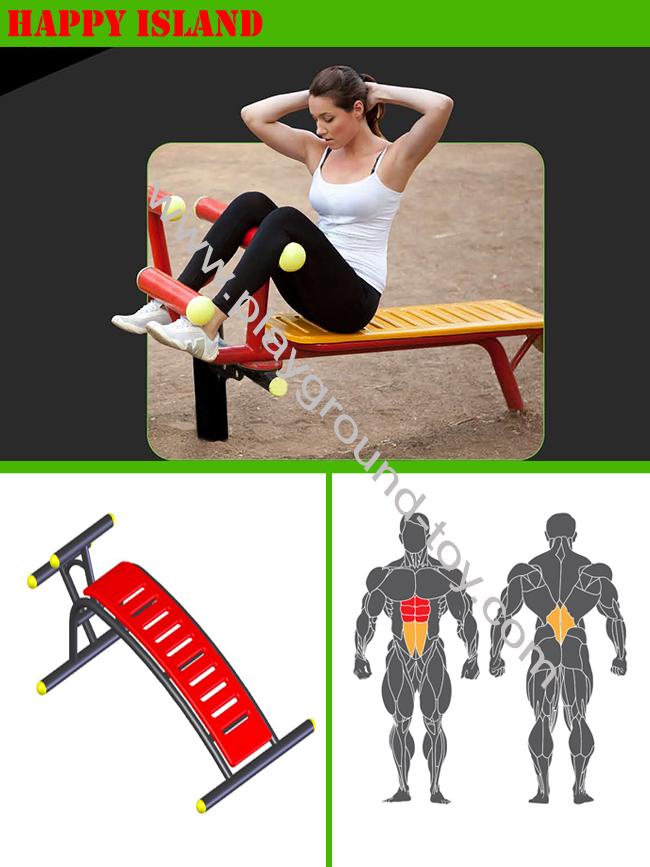 옥외 체육관 장비, 공원 단 하나 복부를 위한 외부 체육관 장비